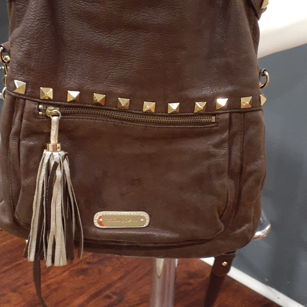 Cynthia Rowley brown  vegan leatherbrown s… - Picture 3 of 13